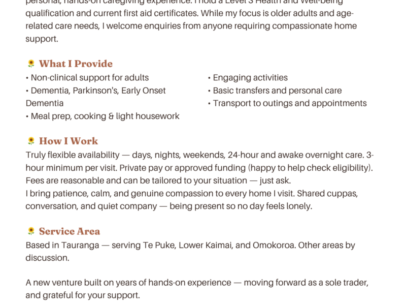 Heart at Home Aged Care Support